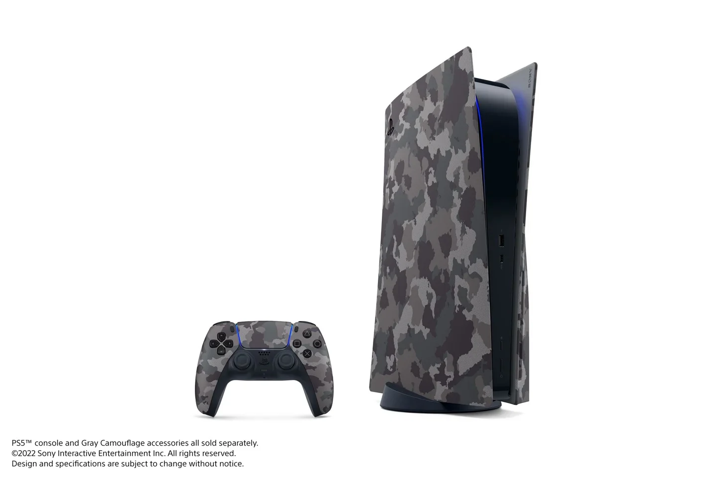 PS5 Standard Cover Grau Camo
