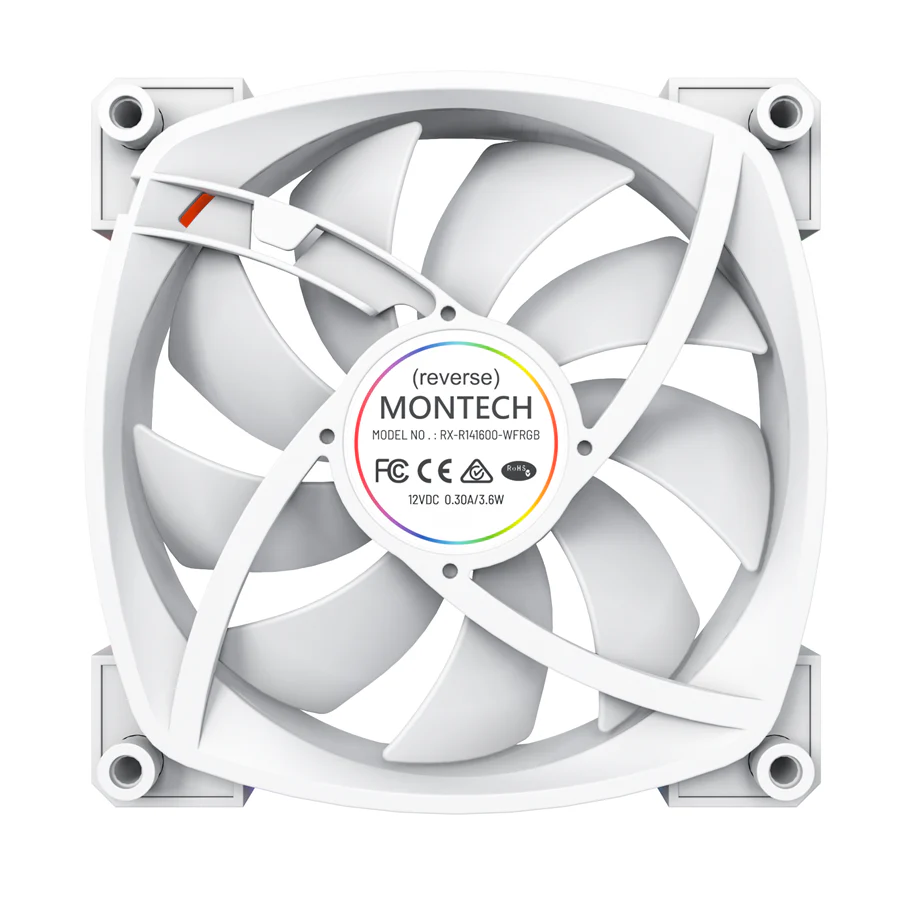 Montech RX140 PWM White - 140mm ARGB Reverse