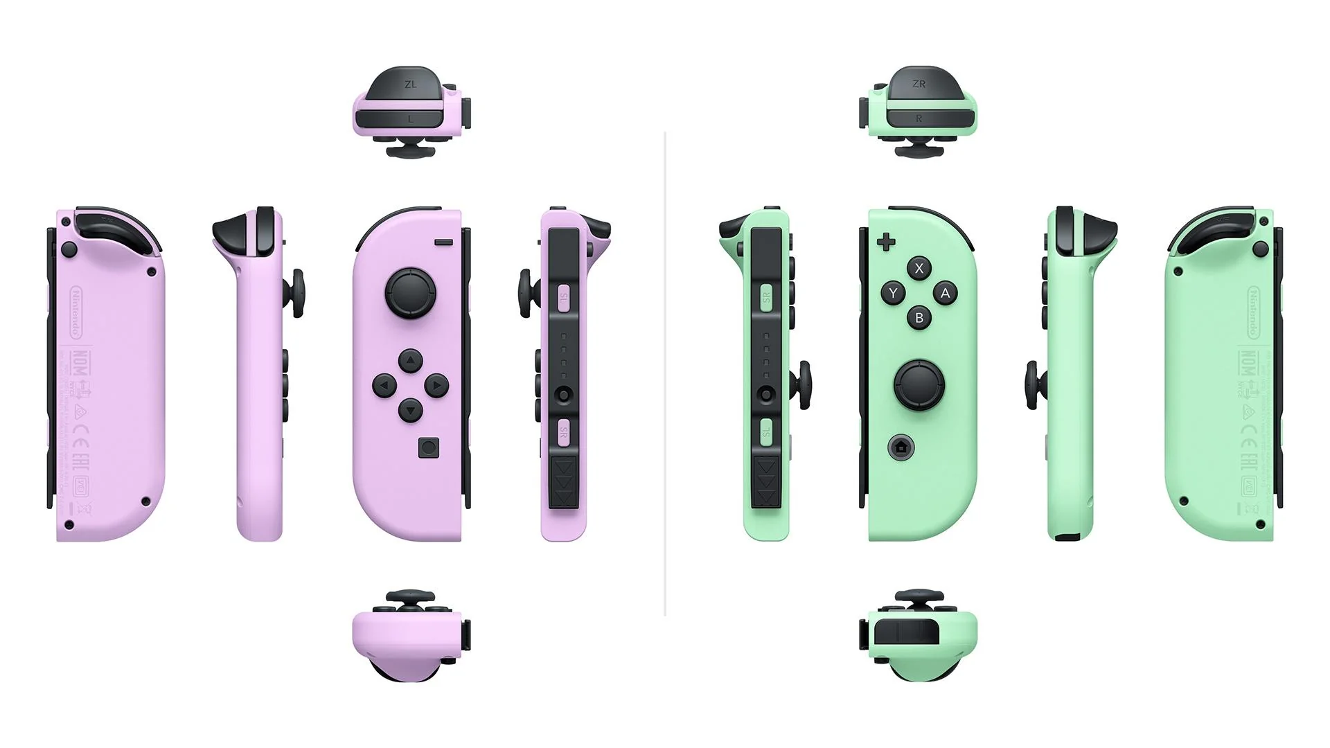 Joy Con Pair Pastel Lilla/Pastel Grøn