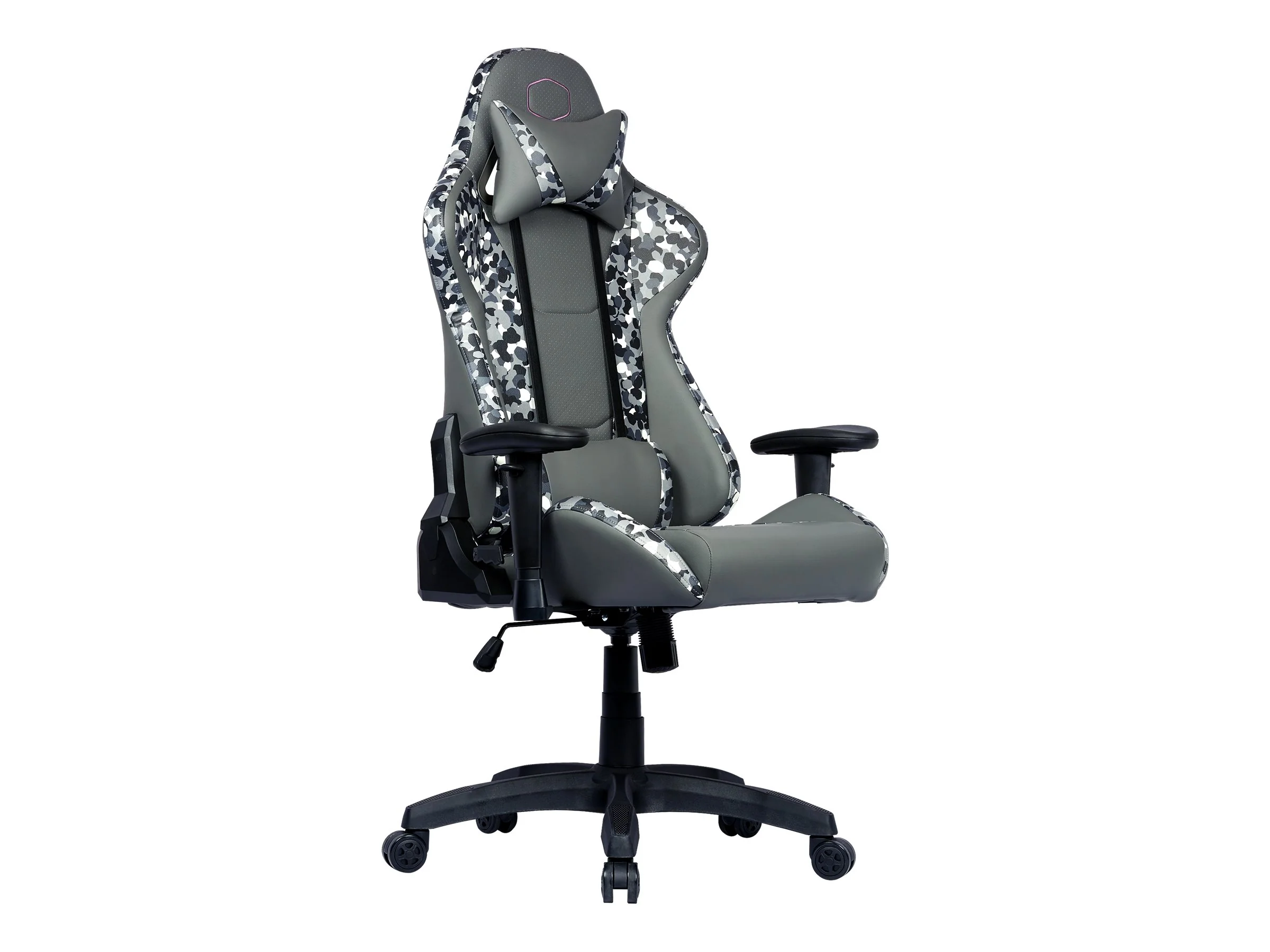 Cooler Master Calibre R1S Dark Knight CAMO Gamer Stuhl Schwarz Grau Weiß