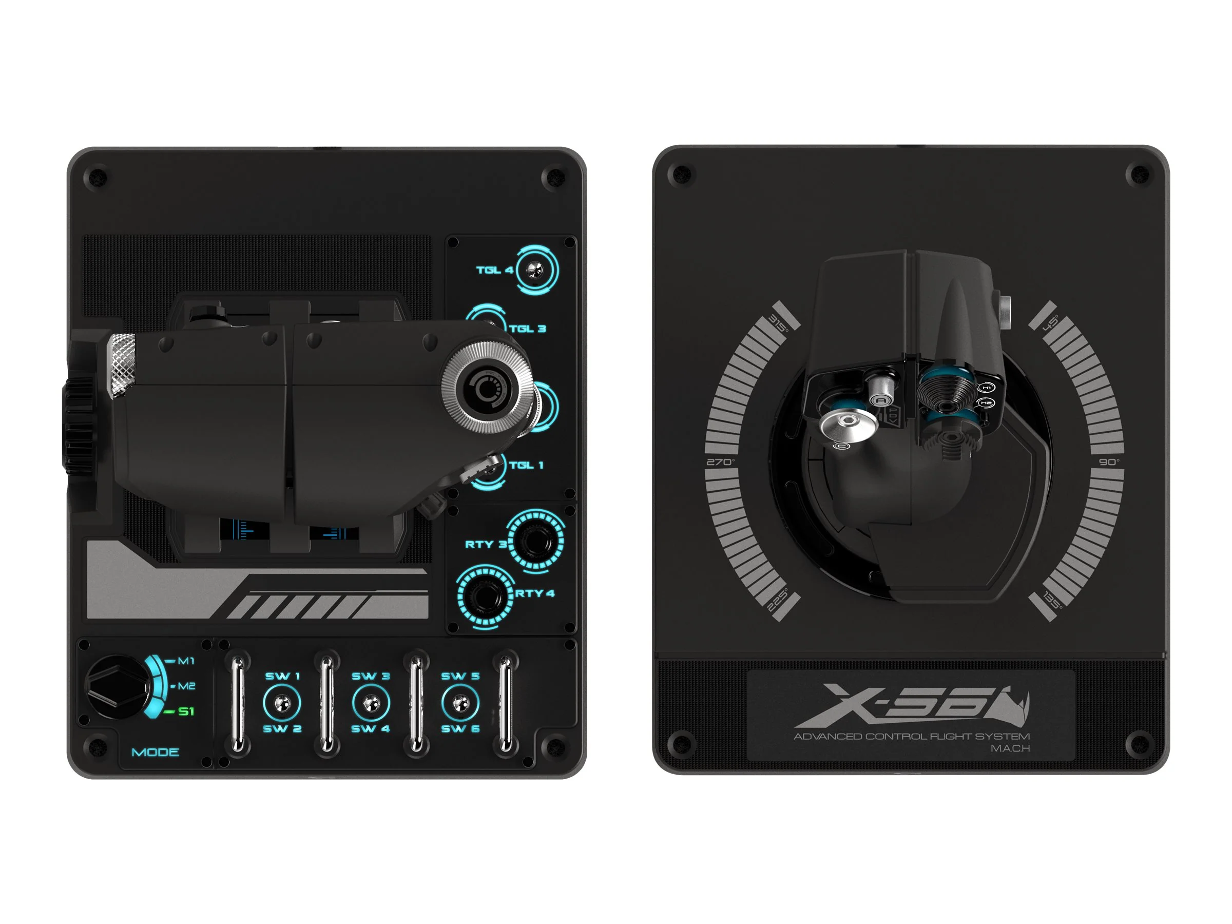 Logitech - G Saitek Pro Flight X56 Rhino /PC