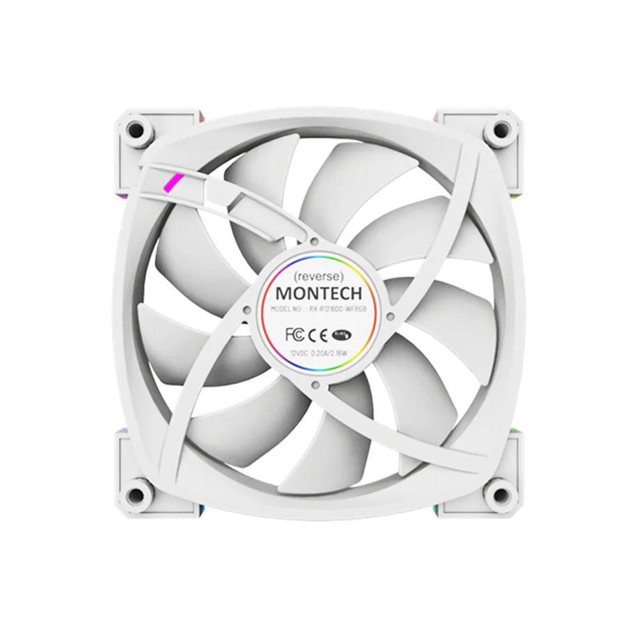 Montech RX120 PWM White  - reverse fan