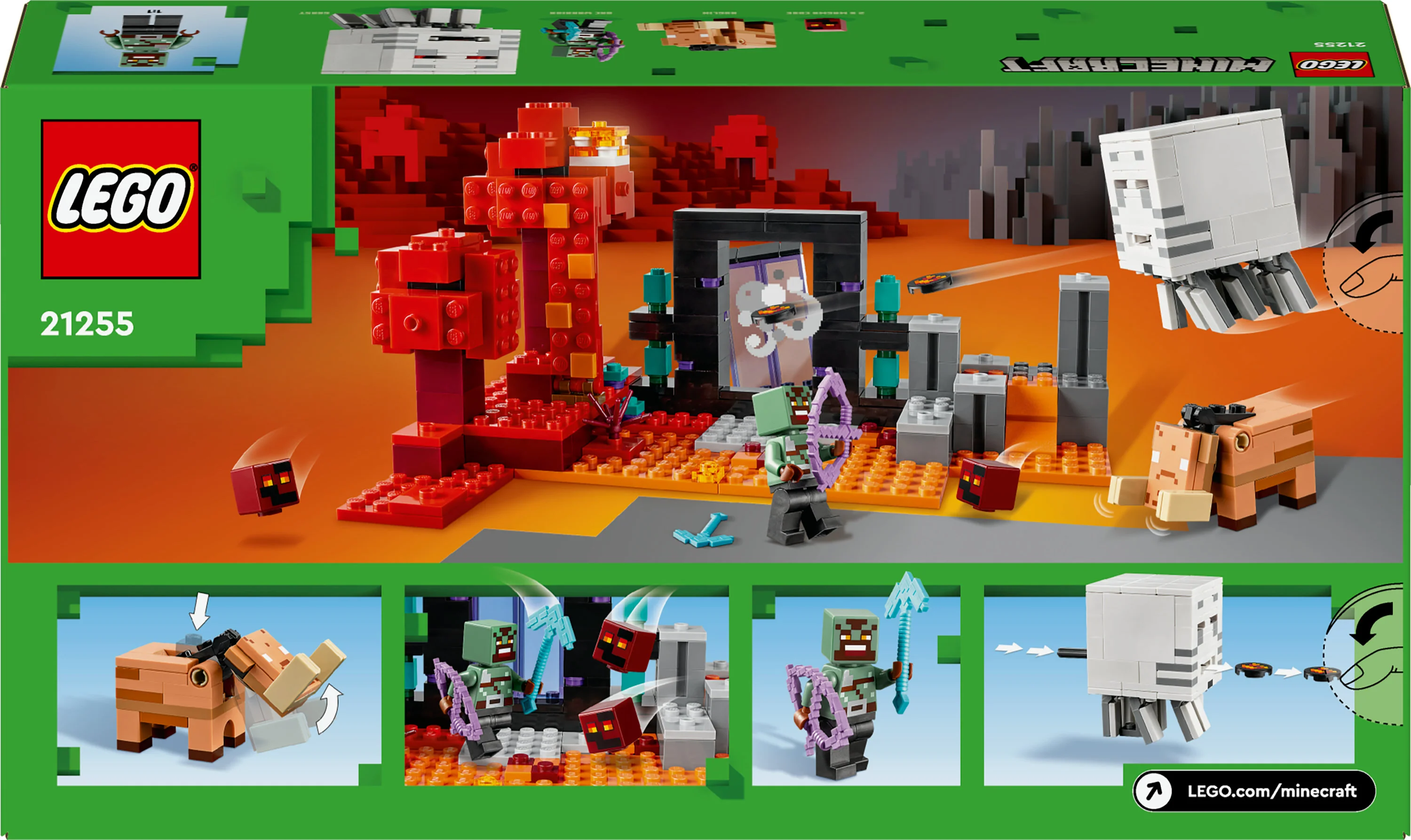 LEGO Minecraft - The Nether Potal Overfald