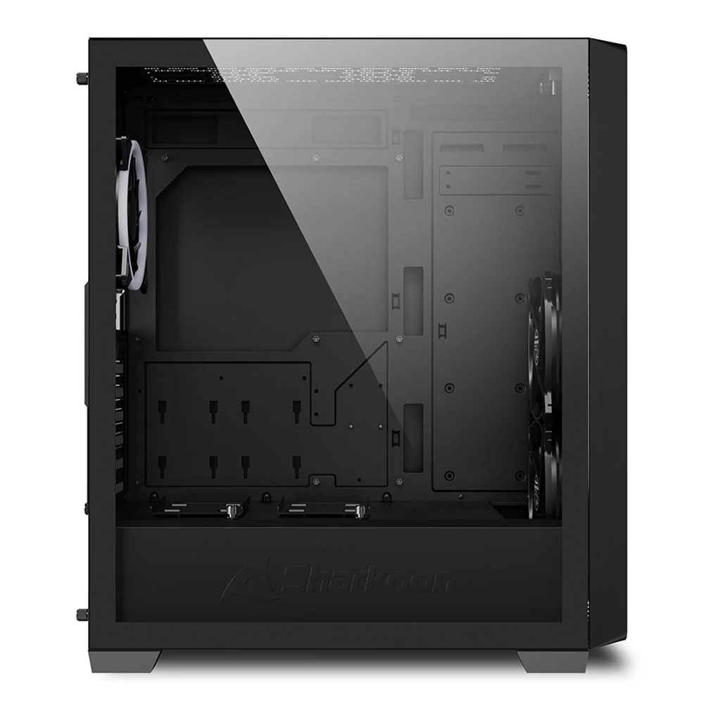 Sharkoon VS8 RGB . tower case (black. tempered glass)