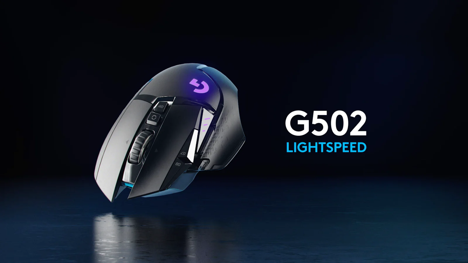Logitech - G502 Wireless Lightspeed Black Gamer-Maus