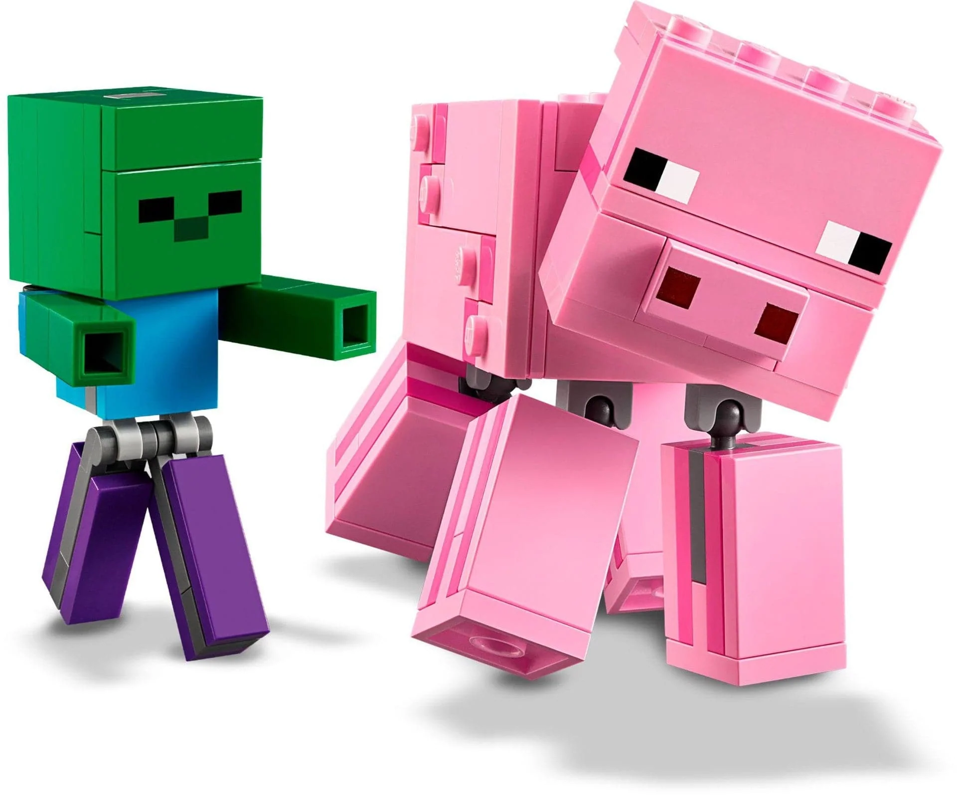 LEGO Minecraft– Große Schweinefigur mit Baby-Zombie (21157)