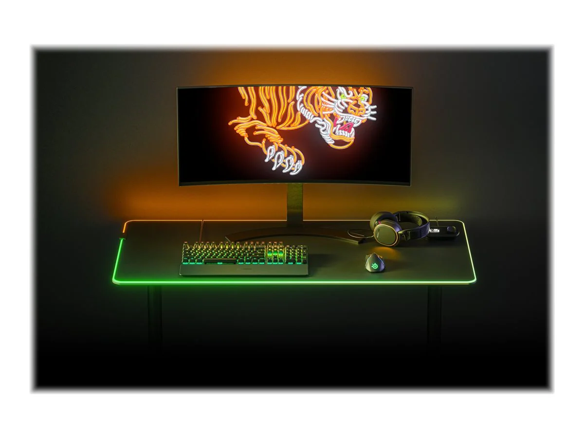 SteelSeries QcK Prism Cloth 3XL Beleuchtetes Tastatur- und Mauspad