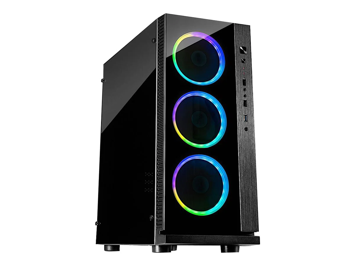 Inter-Tech W-III RGB Tower ATX Ohne Netzteil Schwarz