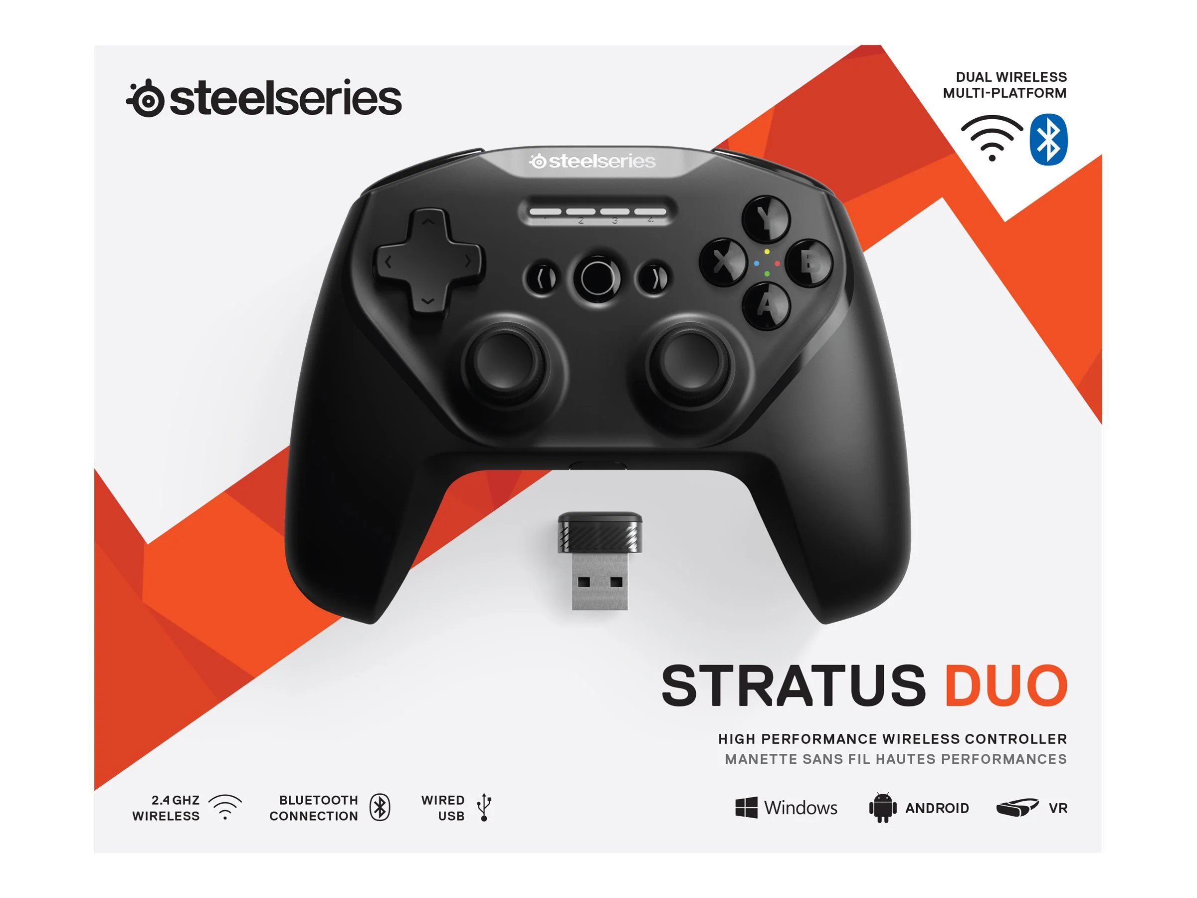 SteelSeries Stratus Duo Gamepad Schwarz