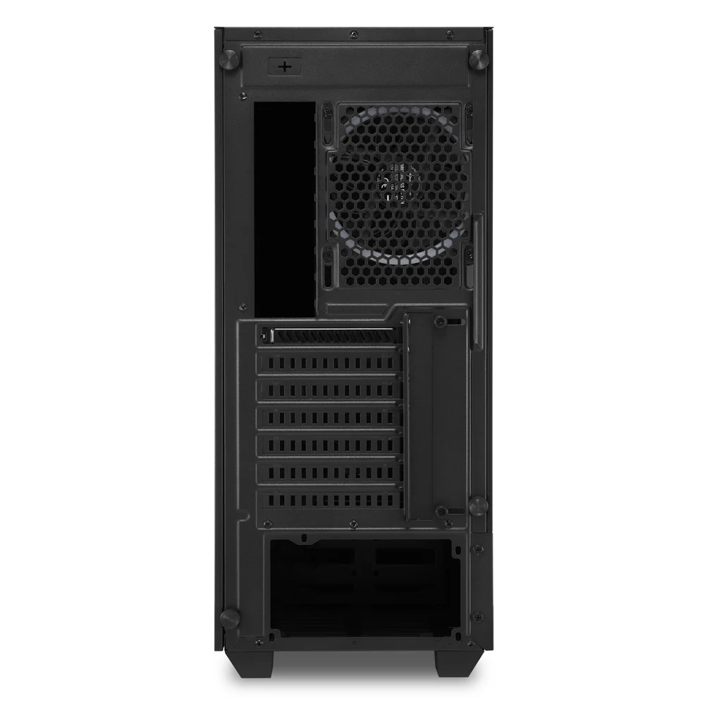 Sharkoon RGB LIT 200 tower case (black. front and side panel of tempered glass)