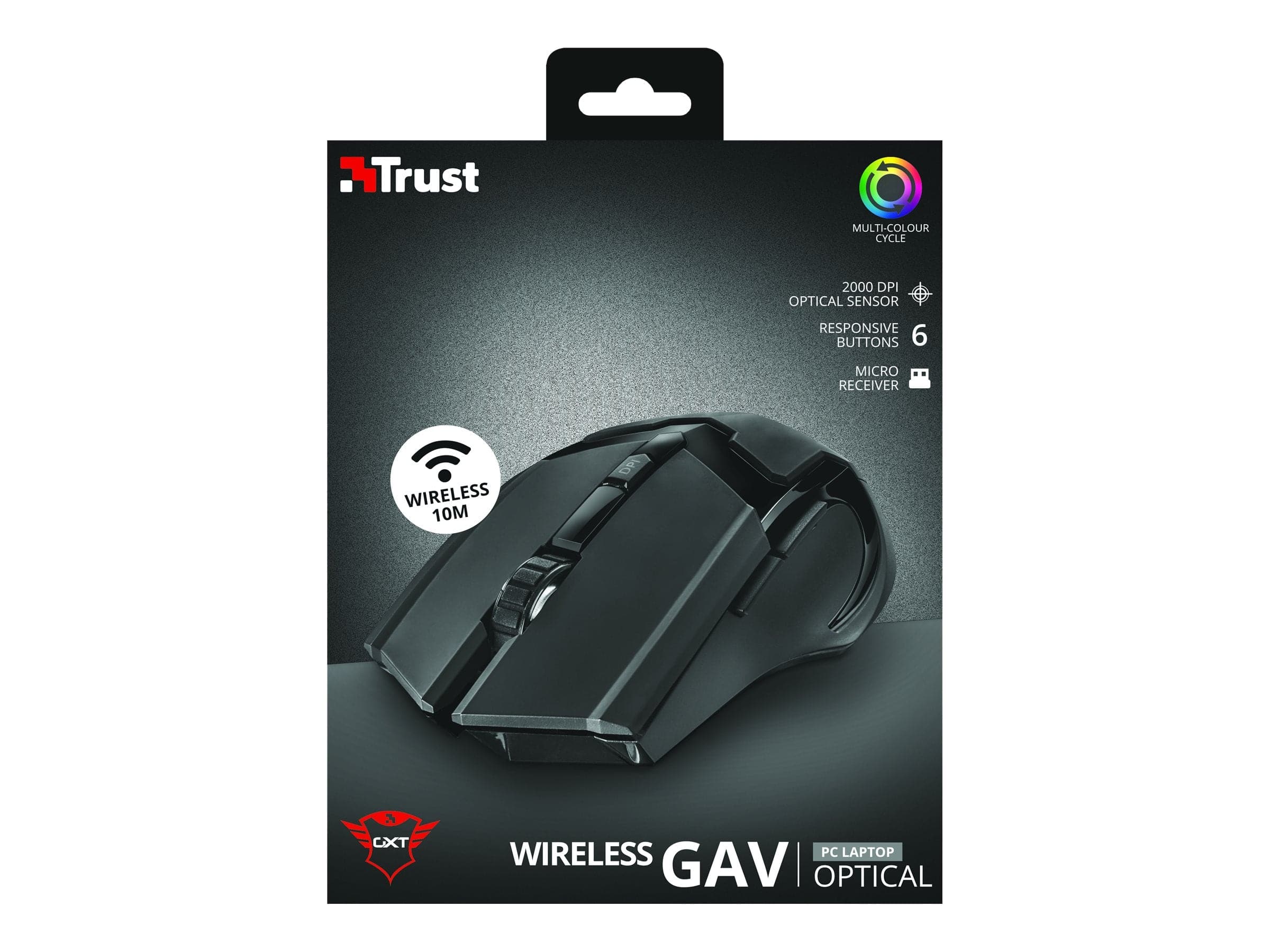Vertrauen Sie GXT 103 Gav Optical Wireless Schwarz