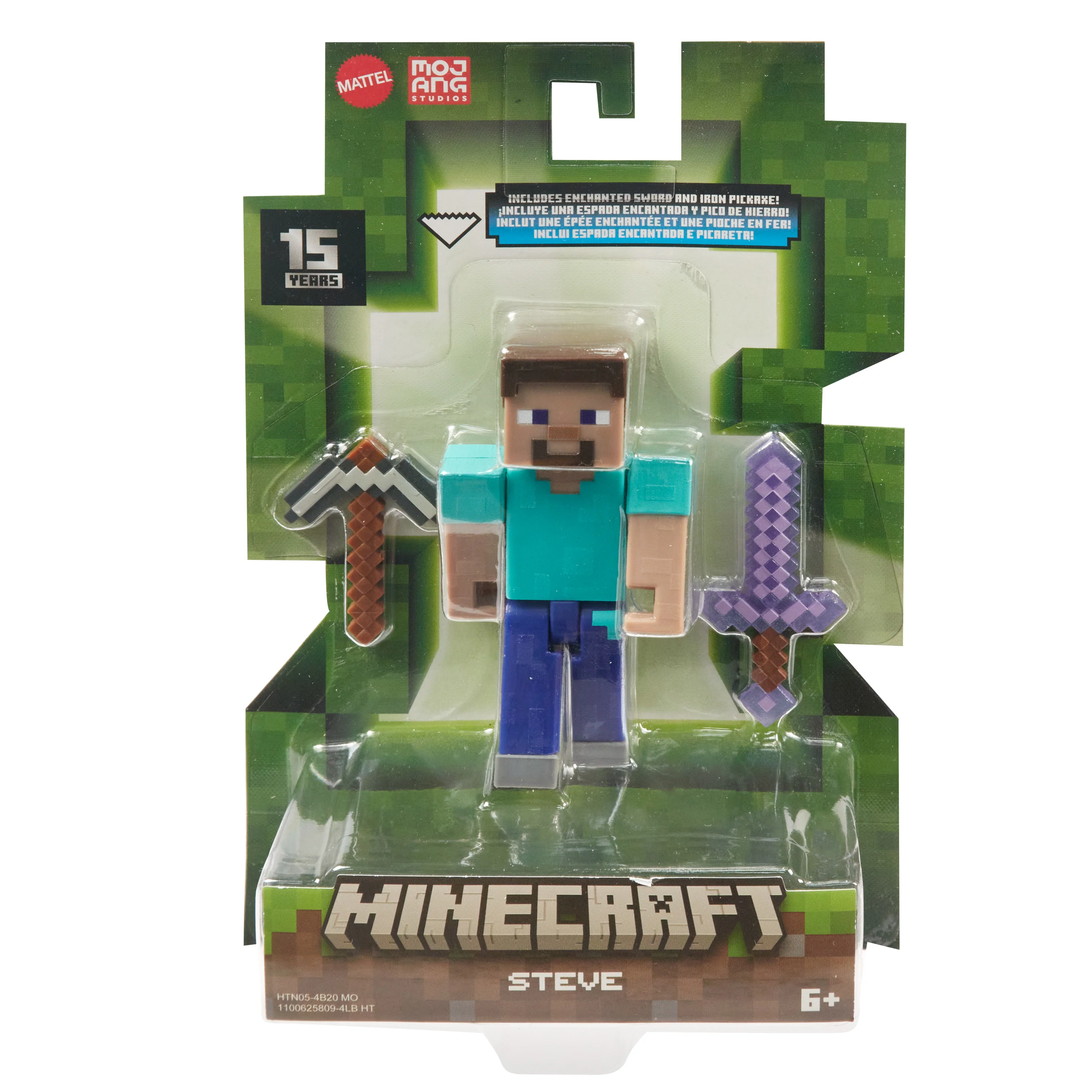 Mattel Minecraft 8 cm Figure Steve. toy figure
