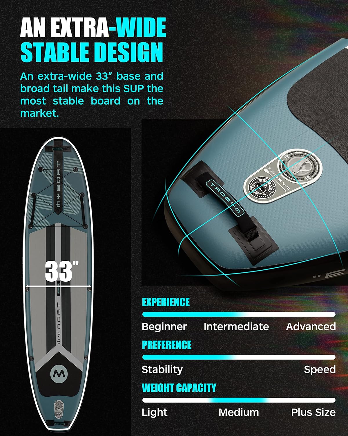 11'6脳34脳6 Extra Wide Inflatable Paddle Board
