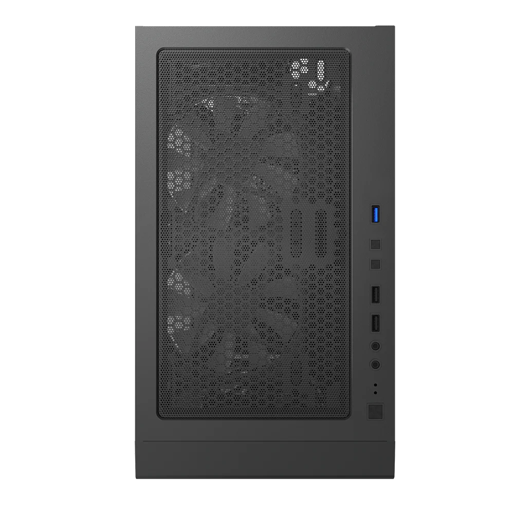 Montech X3 Glass Black – 3x 140 mm statische RGB-Lüfter + 3x 120 mm statische RGB-Lüfter. seitlich schwenkbares gehärtetes Glas