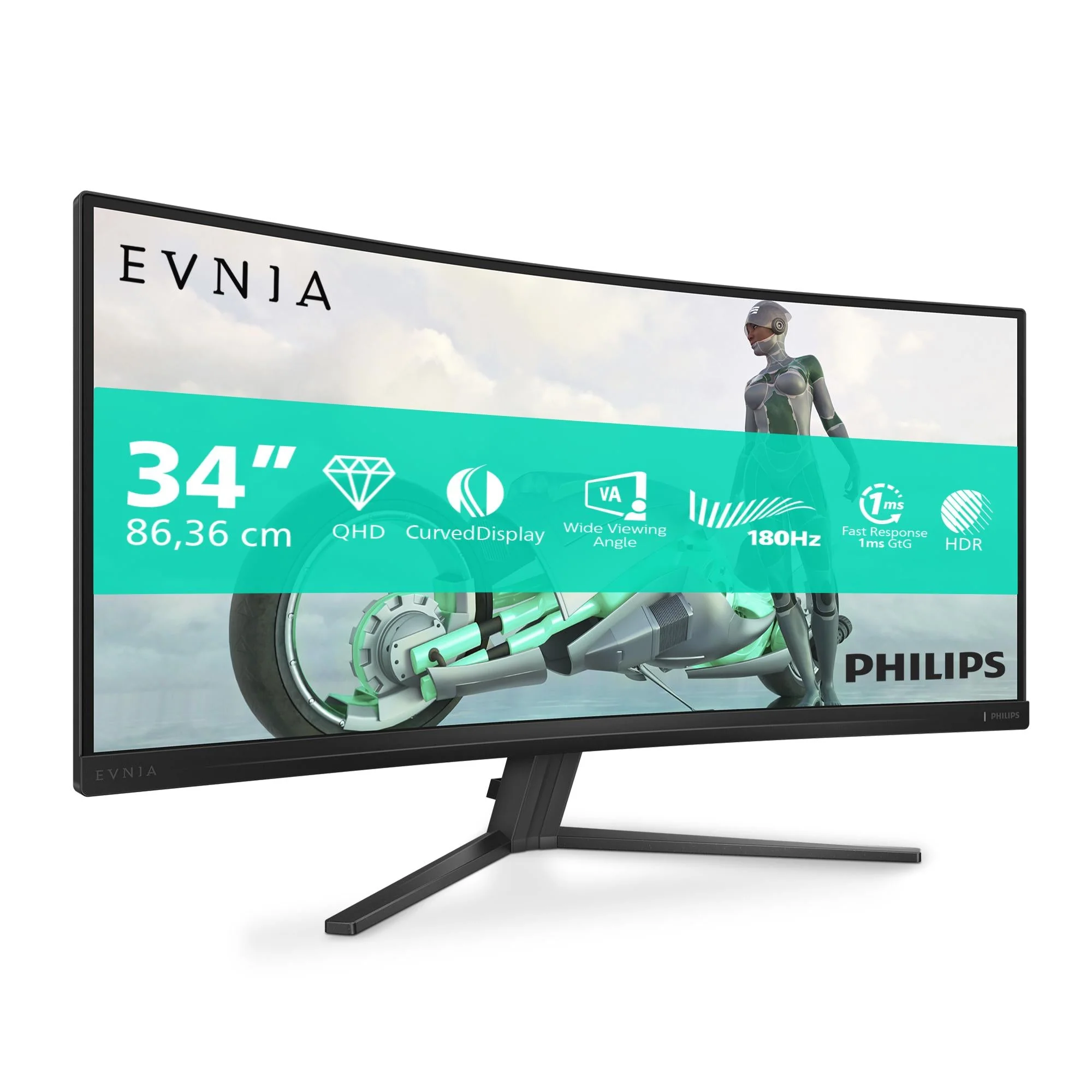 Philips Evnia 34M2C3500L/00 34 - Gamingskærm - 180Hz