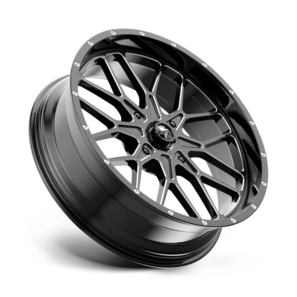 Msa Offroad Wheels M45 18X7 4X137 False 112Cb Gloss Black Milled Wheel