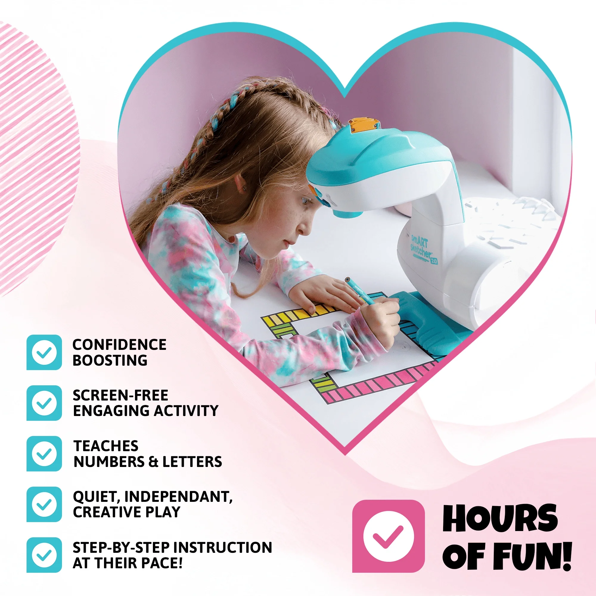 smART Sketcher 2.0 Projector, Drawing Projector for Kids, Art Projector for Tracing, Art Supplies for Kids 5+