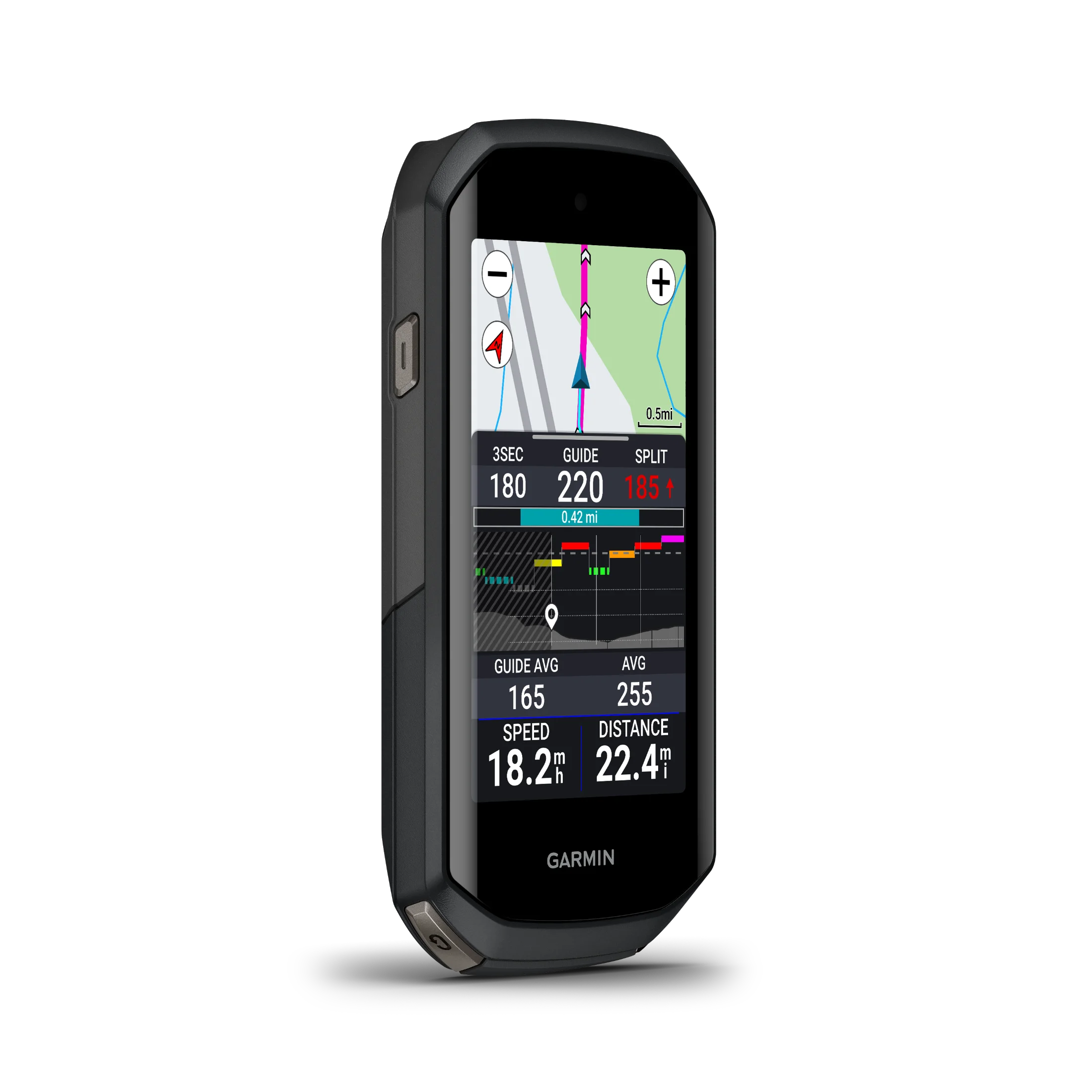 Garmin Edge 1050, Premium Cycling Computer, Vivid Color Touchscreen Display, Built-in Speaker, Advanced Training and Group Ride Features, Road Hazard Alerts